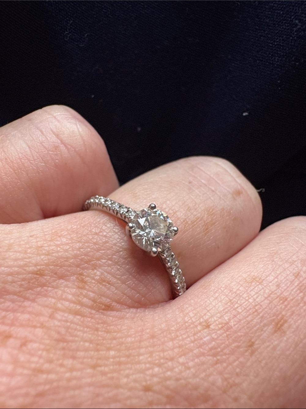 Tiffany & Co. Turquoise Box Diamond Ring with Pavé Band